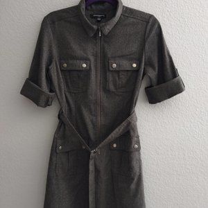Women's Sharagano Zip-Front Shirt Dress